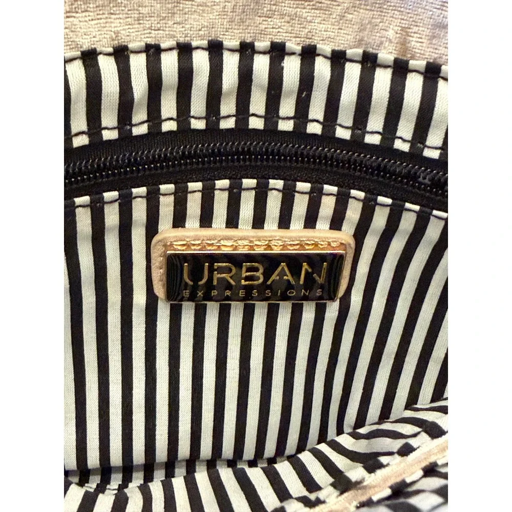 Urban Expressions Velvet Quilted Clutch Evening Bag‎ Champagne Gold